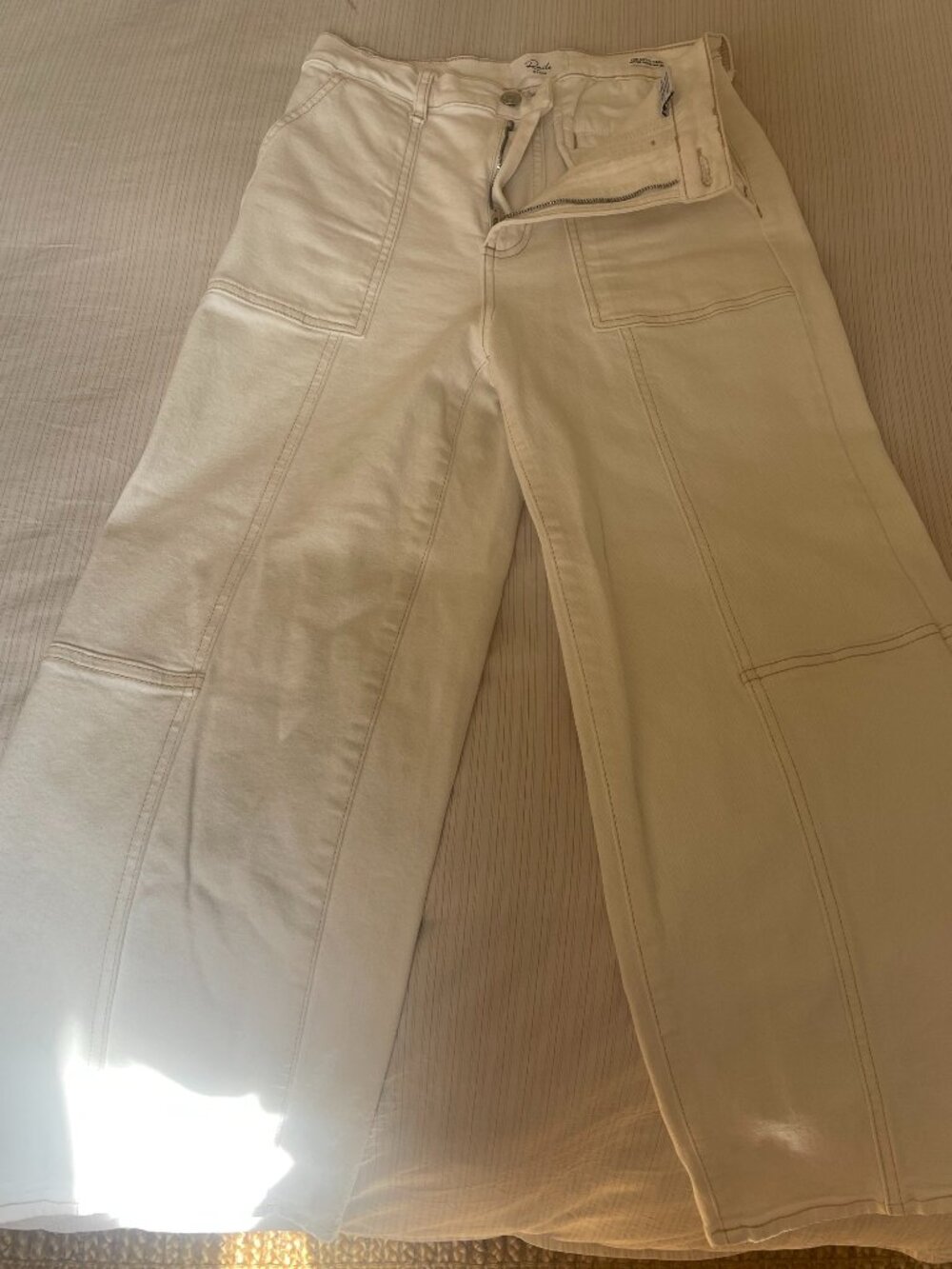Rails Getty Crop White Jeans Size 28